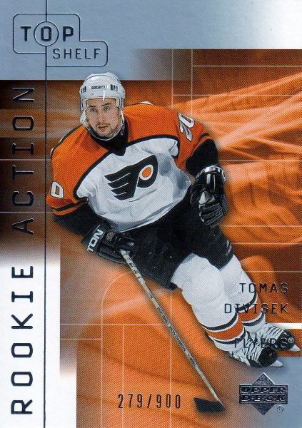 insert RC karta TOMÁŠ DIVÍŠEK 01-02 Top Shelf Rookie Action /900